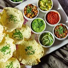 Papadum Platter with chutney (GF)